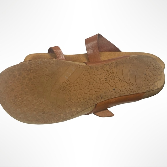Yokono Brown Leather cork  Sandals with Buckle Women’s Size 8 - Picture 4 of 4